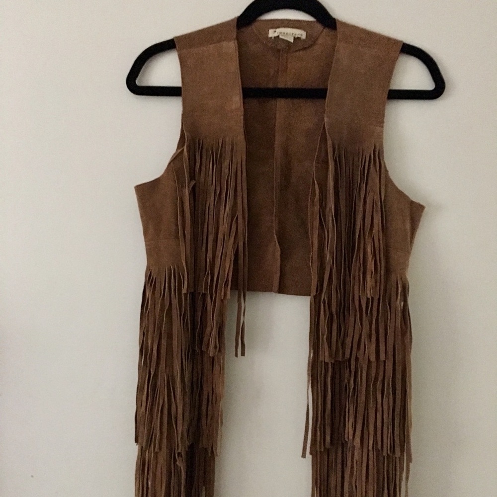 Leather Fringe Vest